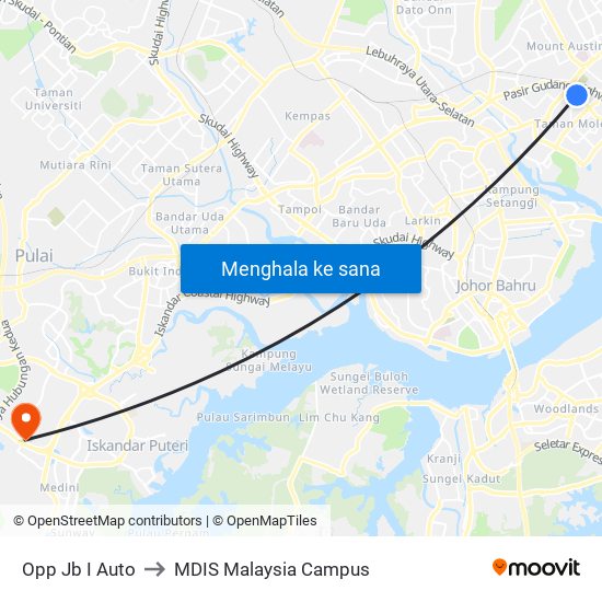 Opp Jb I Auto to MDIS Malaysia Campus map