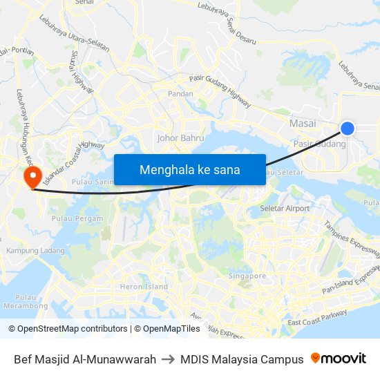 Bef Masjid Al-Munawwarah to MDIS Malaysia Campus map