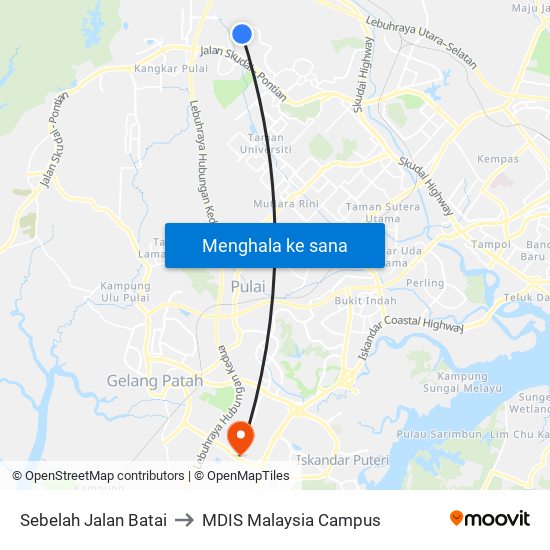 Sebelah Jalan Batai to MDIS Malaysia Campus map