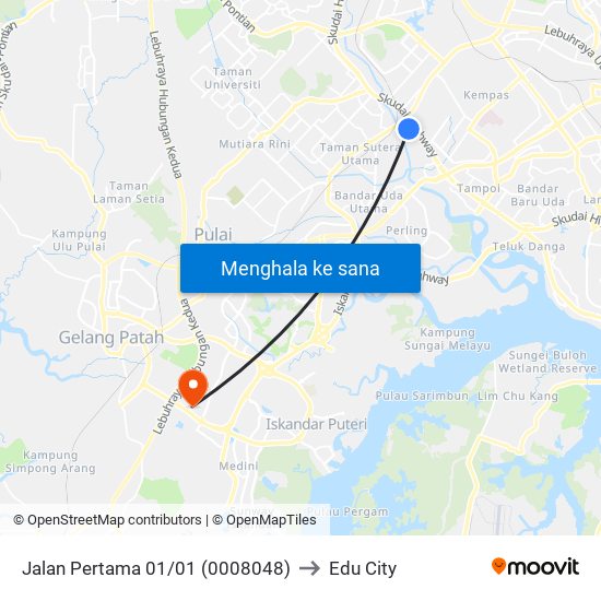 Jalan Pertama 01/01 (0008048) to Edu City map