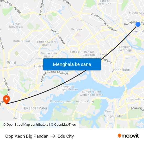 Opp Aeon Big Pandan to Edu City map