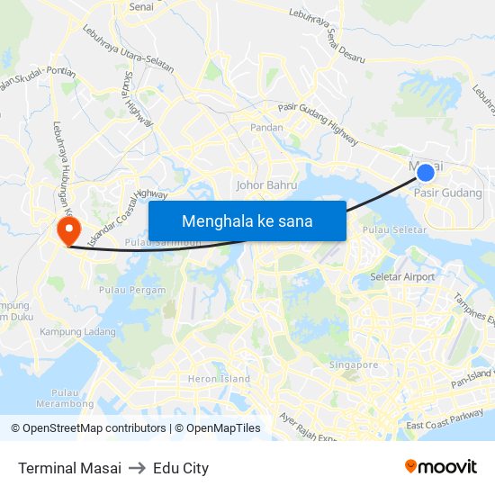 Masai Terminal to Edu City map