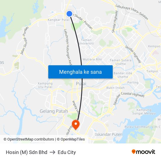 Hosin (M) Sdn Bhd to Edu City map