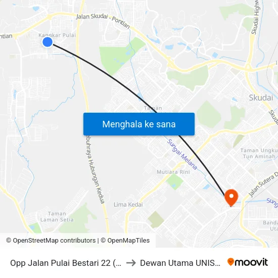 Opp Jalan Pulai Bestari 22 (2) to Dewan Utama UNISEL map