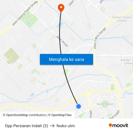 Opp Persiaran Indah (3) to fesko utm map