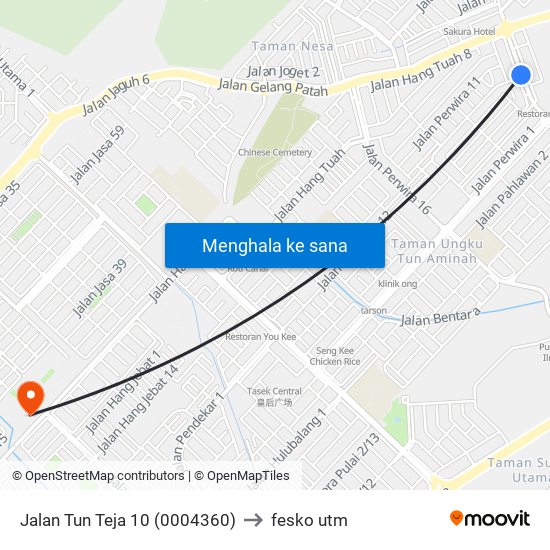 Caltex Tuta to fesko utm map