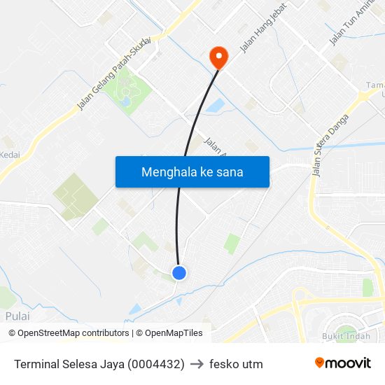 Terminal Selesa Jaya (0004432) to fesko utm map