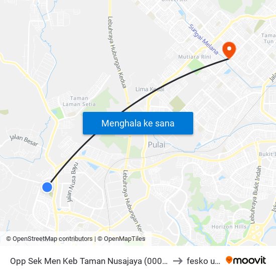 Opp Sek Men Keb Taman Nusajaya (0002894) to fesko utm map