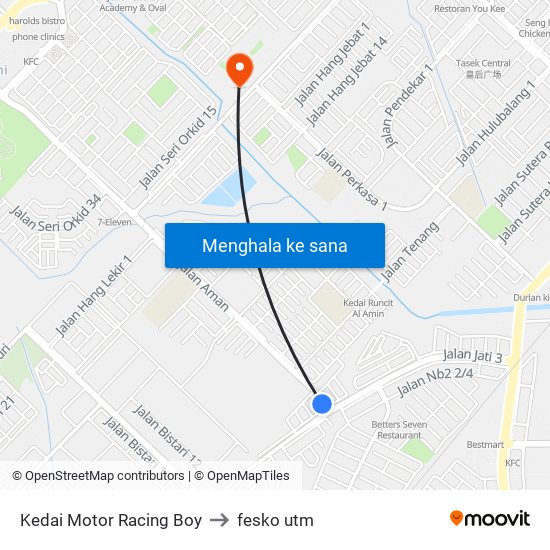 Kedai Motor Racing Boy to fesko utm map