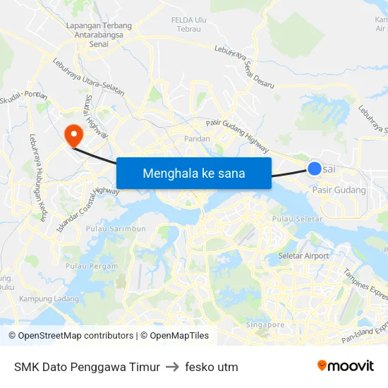 SMK Dato Penggawa Timur to fesko utm map