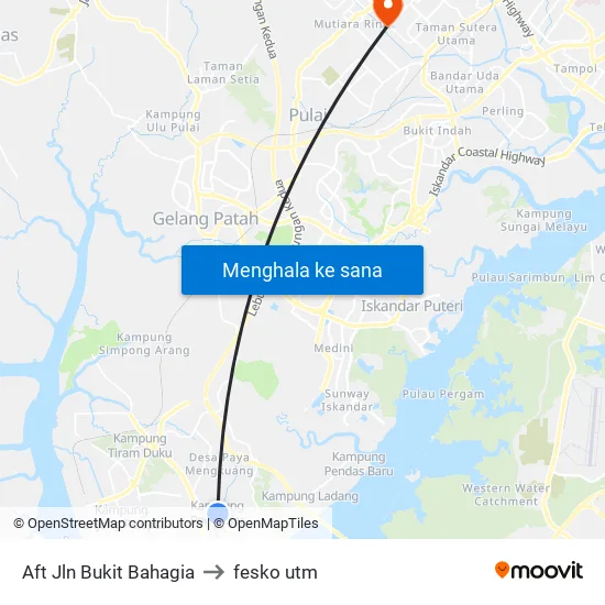 Aft Jln Bukit Bahagia to fesko utm map