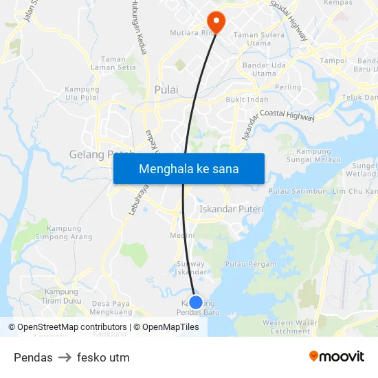 Pendas to fesko utm map