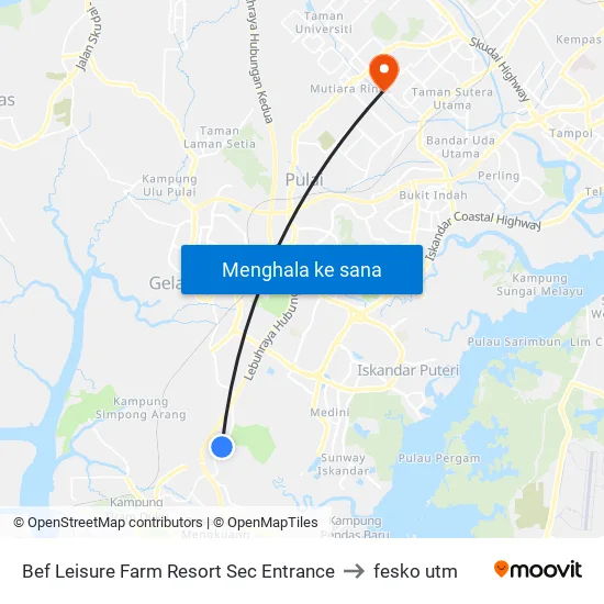 Bef Leisure Farm Resort Sec Entrance to fesko utm map