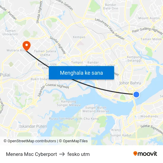 Menera Msc Cyberport to fesko utm map