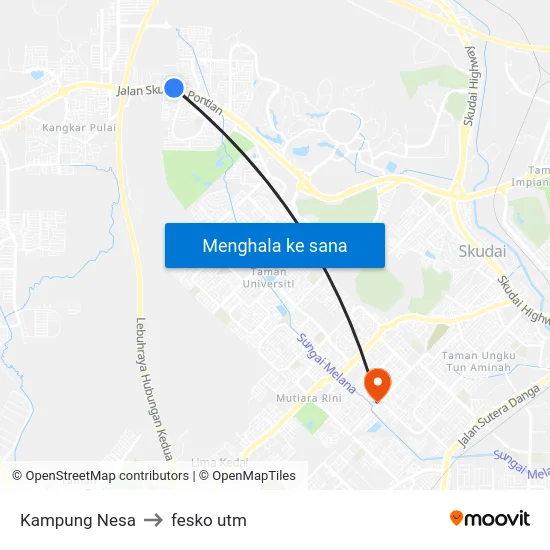 Kampung Nesa to fesko utm map