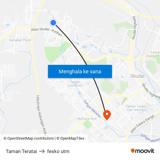 Jalan Teratai Taman Teratai to fesko utm map