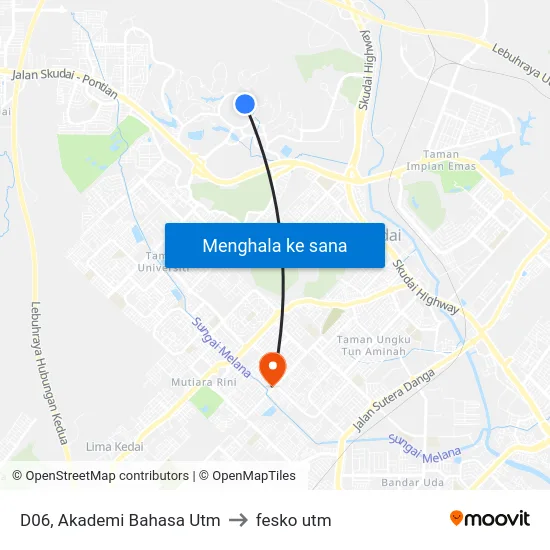 D06, Akademi Bahasa Utm to fesko utm map