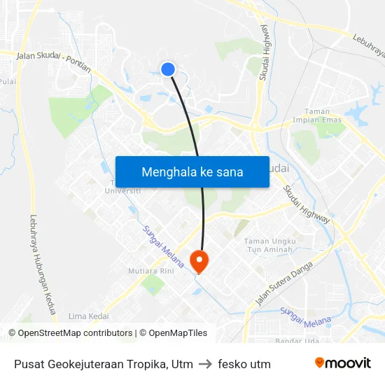 Pusat Geokejuteraan Tropika, Utm to fesko utm map