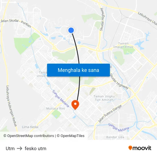 Utm to fesko utm map