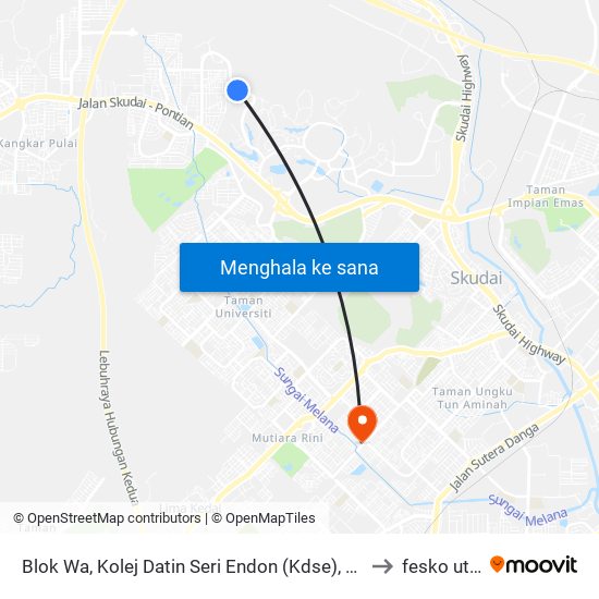 Blok Wa, Kolej Datin Seri Endon (Kdse), Utm to fesko utm map