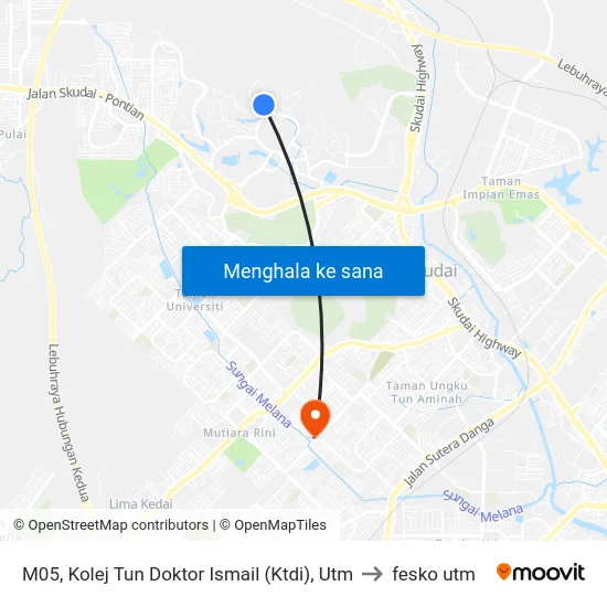 M05, Kolej Tun Doktor Ismail (Ktdi), Utm to fesko utm map