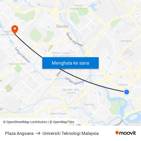 Opp Sk Pengkalan Rinting to Universiti Teknologi Malaysia map