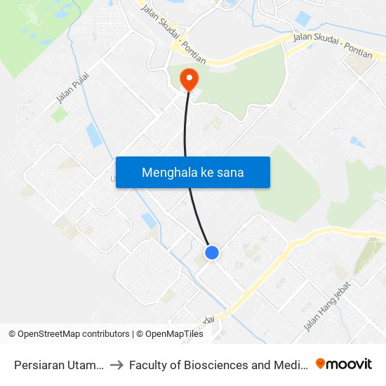 Smk Mutiara Rini to Faculty of Biosciences and Medical Engineering (FBME) (UTM) map