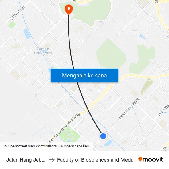 7 Eleven Sri Orkid to Faculty of Biosciences and Medical Engineering (FBME) (UTM) map