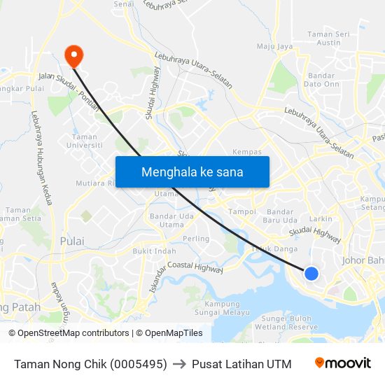 Taman Nong Chik (0005495) to Pusat Latihan UTM map