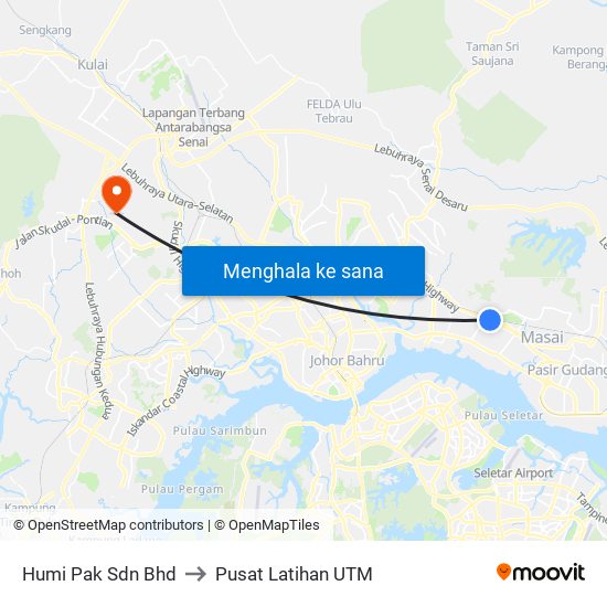 Humi Pak Sdn Bhd to Pusat Latihan UTM map
