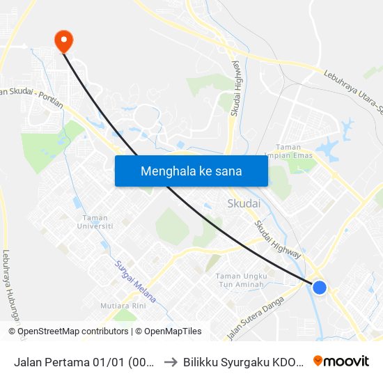 Jalan Pertama 01/01 (0008048) to Bilikku Syurgaku KDOJ UTM map