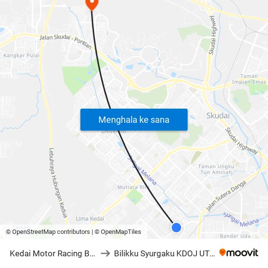 Kedai Motor Racing Boy to Bilikku Syurgaku KDOJ UTM map