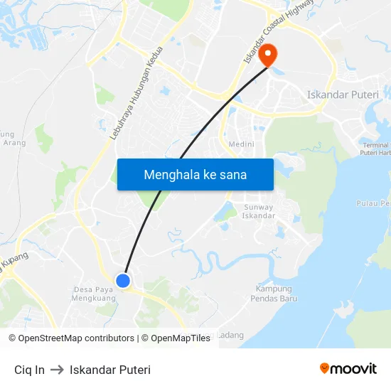 Ciq In to Iskandar Puteri map
