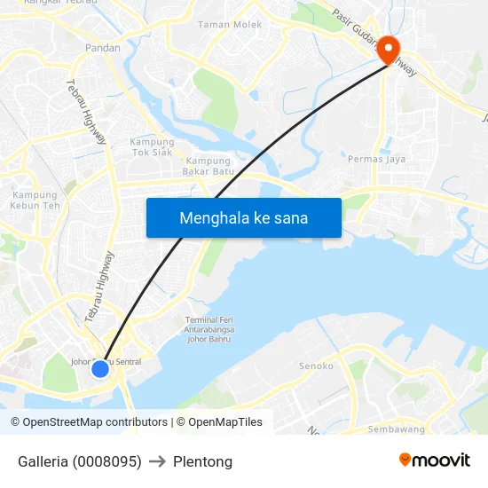 Galleria (0008095) to Plentong map