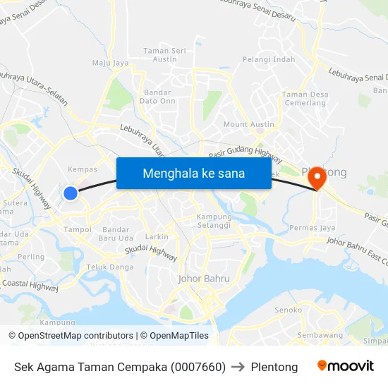 Sek Agama Taman Cempaka (0007660) to Plentong map