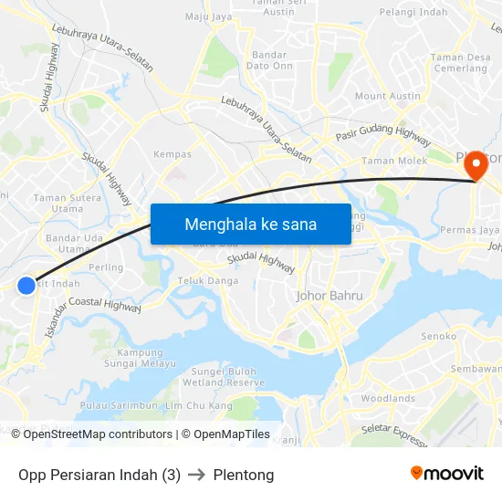 Opp Persiaran Indah (3) to Plentong map