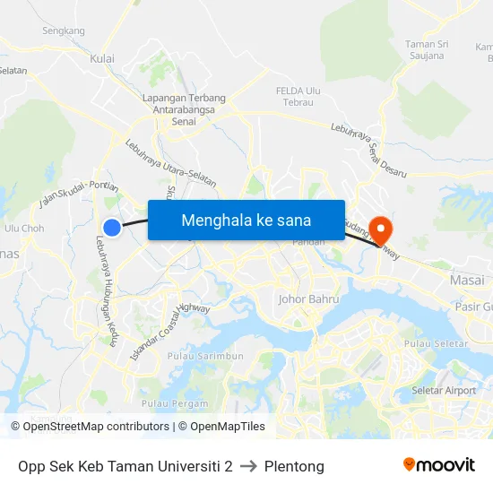 Opp Sek Keb Taman Universiti 2 to Plentong map