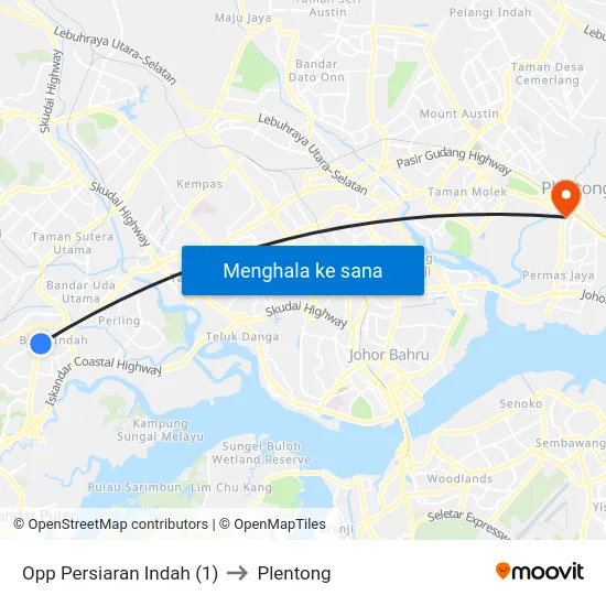 Opp Persiaran Indah (1) to Plentong map