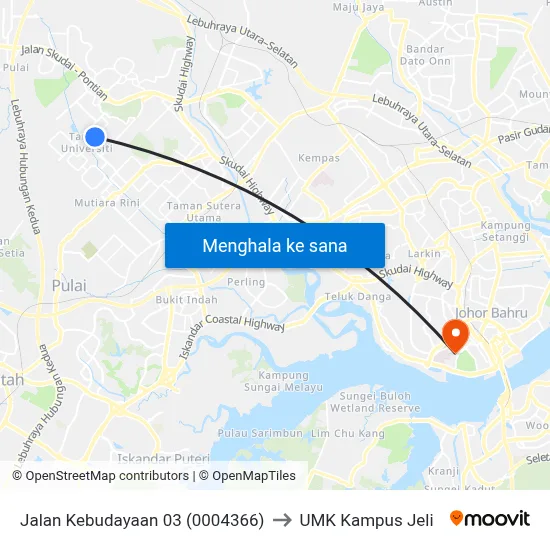 Jalan Kebudayaan 03 (0004366) to UMK Kampus Jeli map