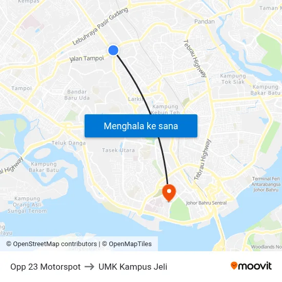 Opp 23 Motorspot to UMK Kampus Jeli map