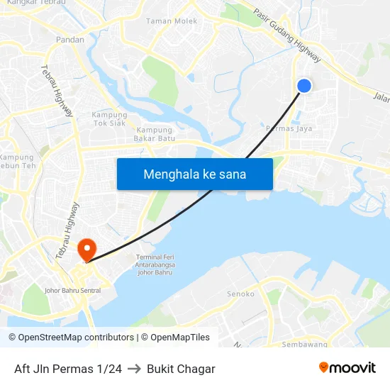 Aft Jln Permas 1/24 to Bukit Chagar map