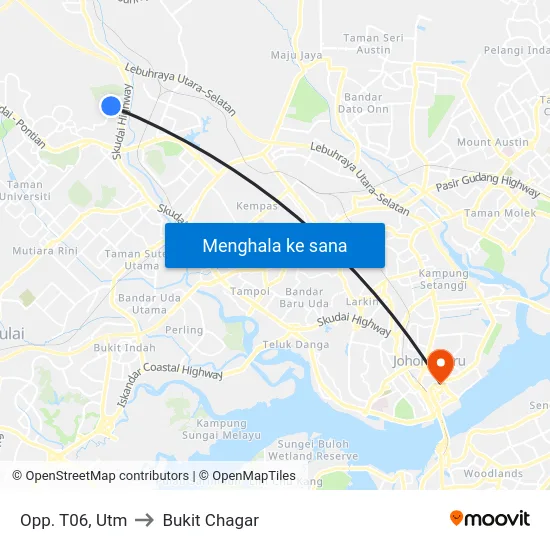 Opp. T06, Utm to Bukit Chagar map