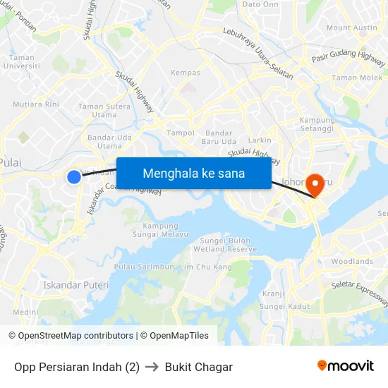 Opp Persiaran Indah (2) to Bukit Chagar map
