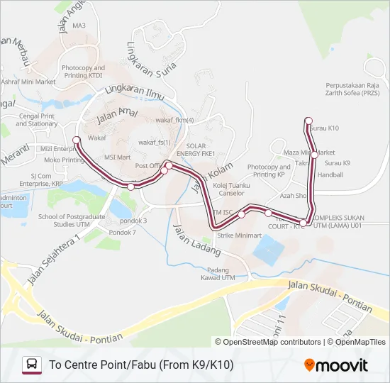 C1/C2/C3 Bus Line Map