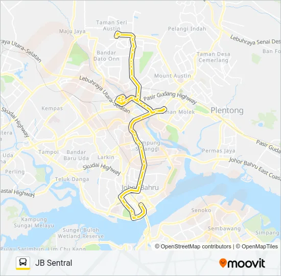 T11 Bus Line Map