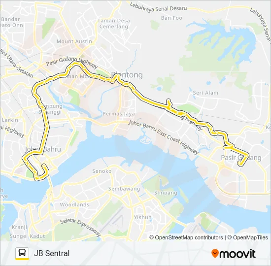 T20 Bus Line Map