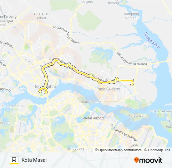 T20 Bus Line Map