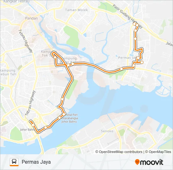 T21 Bus Line Map
