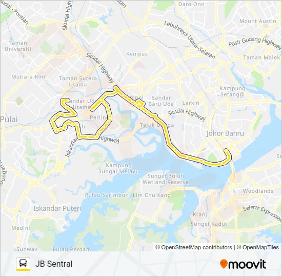T33 Bus Line Map