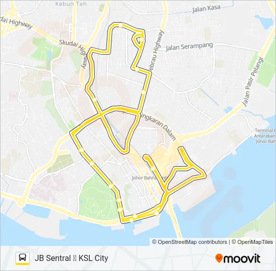 F100 Bus Line Map